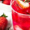 strawberry juice, snack drink
